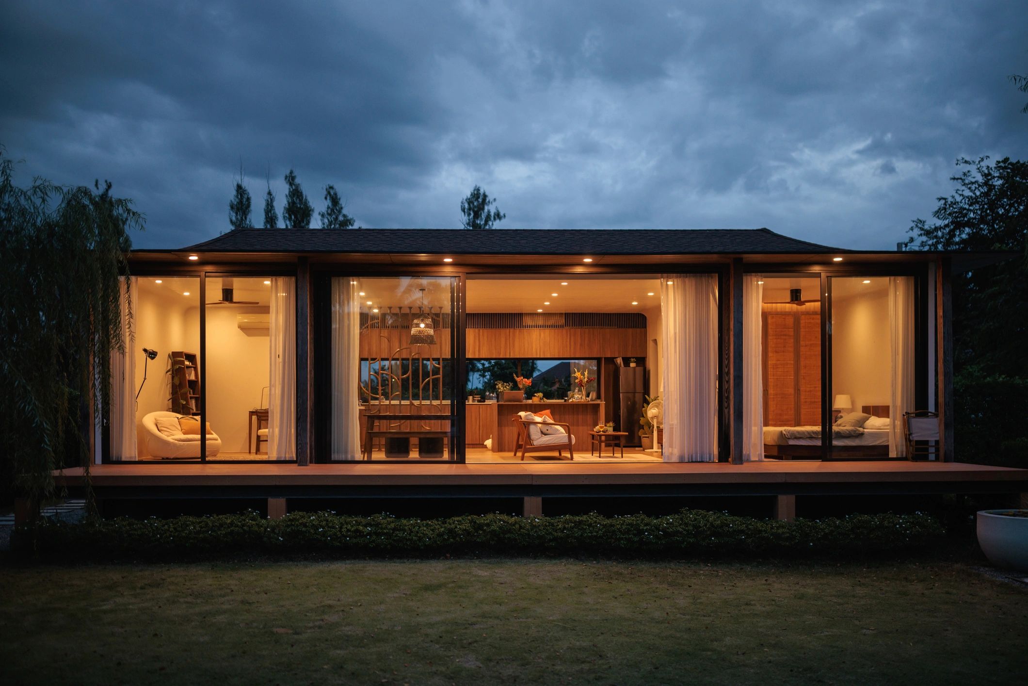 Residential community clubhouse exterior